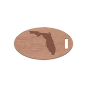 Florida Wooden Oval Tag