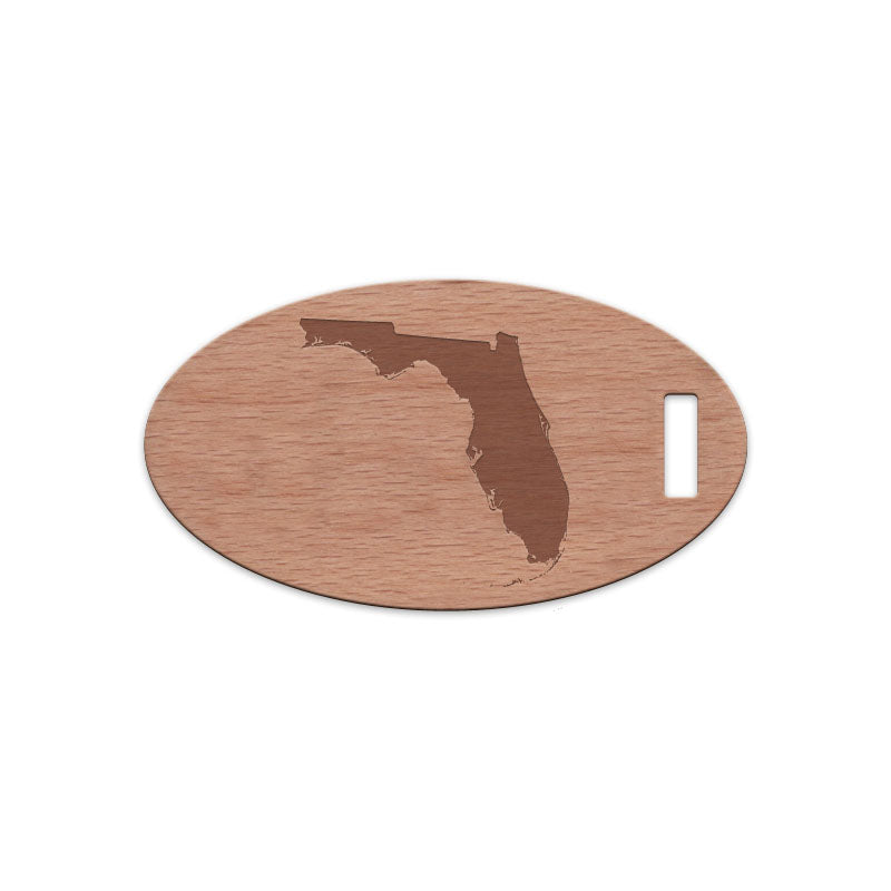 Florida Wooden Oval Tag
