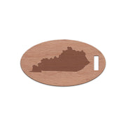 Kentucky Wooden Oval Tag
