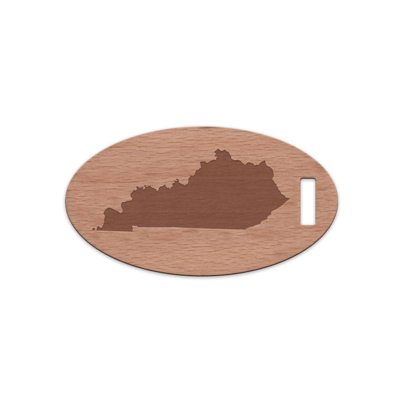Kentucky Wooden Oval Tag