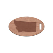 Montana Wooden Oval Tag