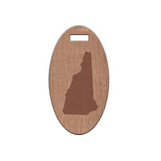 New Hampshire Wooden Oval Tag