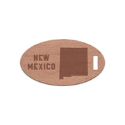 New Mexico w/ Name Wooden Oval Tag