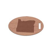 Oregon Wooden Oval Tag