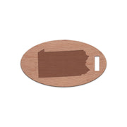 Pennsylvania Wooden Oval Tag