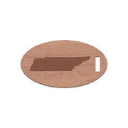 Tennessee Wooden Oval Tag