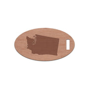 Washington Wooden Oval Tag