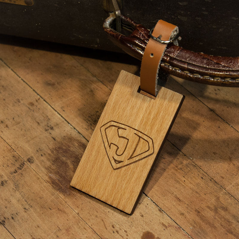 Super Jesus Wooden Rectangle Tag