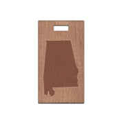 Alabama Wooden Rectangle Tag