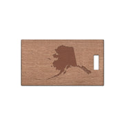 Alaska Wooden Rectangle Tag
