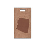 Arizona Wooden Rectangle Tag