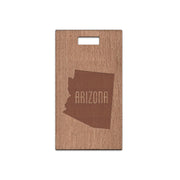 Arizona w/ Name Wooden Rectangle Tag