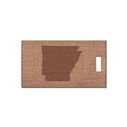 Arkansas Wooden Rectangle Tag