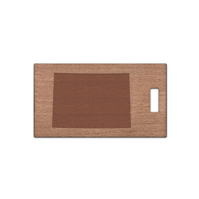Colorado Wooden Rectangle Tag