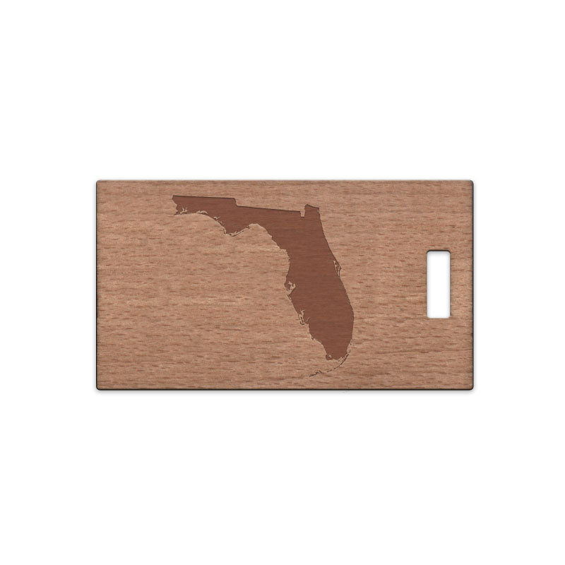 Florida Wooden Rectangle Tag