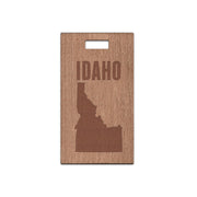 Idaho w/ Name Wooden Rectangle Tag