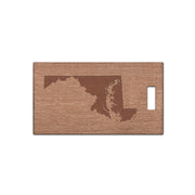 Maryland Wooden Rectangle Tag