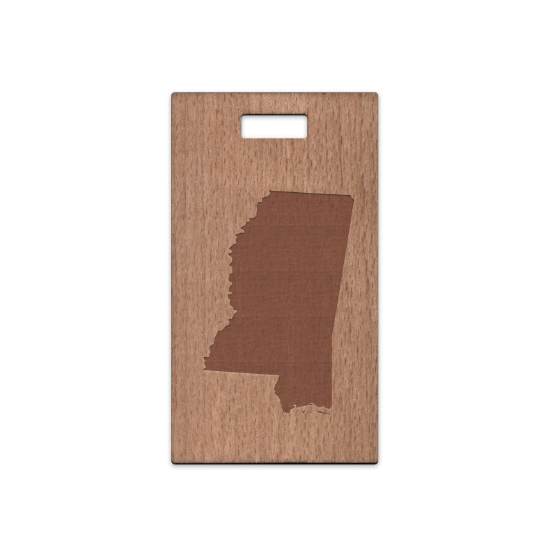 Mississippi Wooden Rectangle Tag