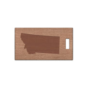 Montana Wooden Rectangle Tag