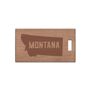 Montana w/ Name Wooden Rectangle Tag