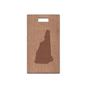 New Hampshire Wooden Rectangle Tag