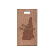New Hampshire w/ Name Wooden Rectangle Tag
