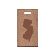 New Jersey Wooden Rectangle Tag