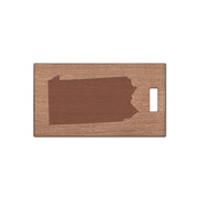 Pennsylvania Wooden Rectangle Tag