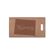 Wyoming w/ Name Wooden Rectangle Tag