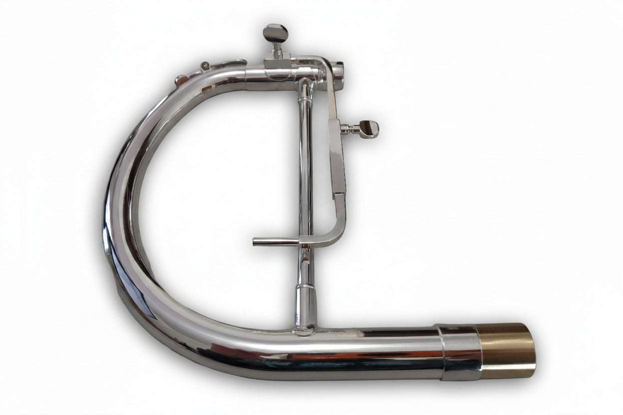 Yamaha Tuba Marching Leadpipe Mouthpipe Assembly with Water Key, Silver Plated YBB201MS