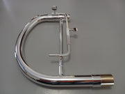 Yamaha Tuba Marching Leadpipe Mouthpipe Assembly with Water Key, Silver Plated YBB201MS