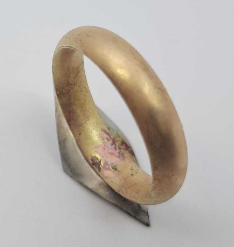 Bach Trumpet Stradivarius Artisan 3rd Slide Ring Assembly, Raw Brass