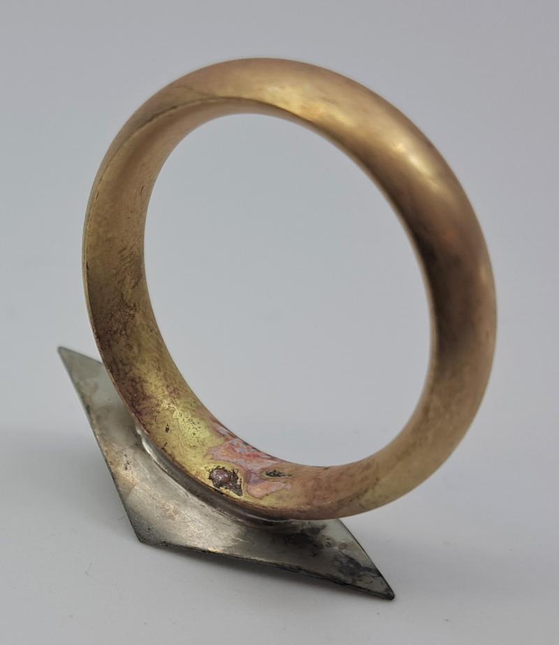 Bach Trumpet Stradivarius Artisan 3rd Slide Ring Assembly, Raw Brass