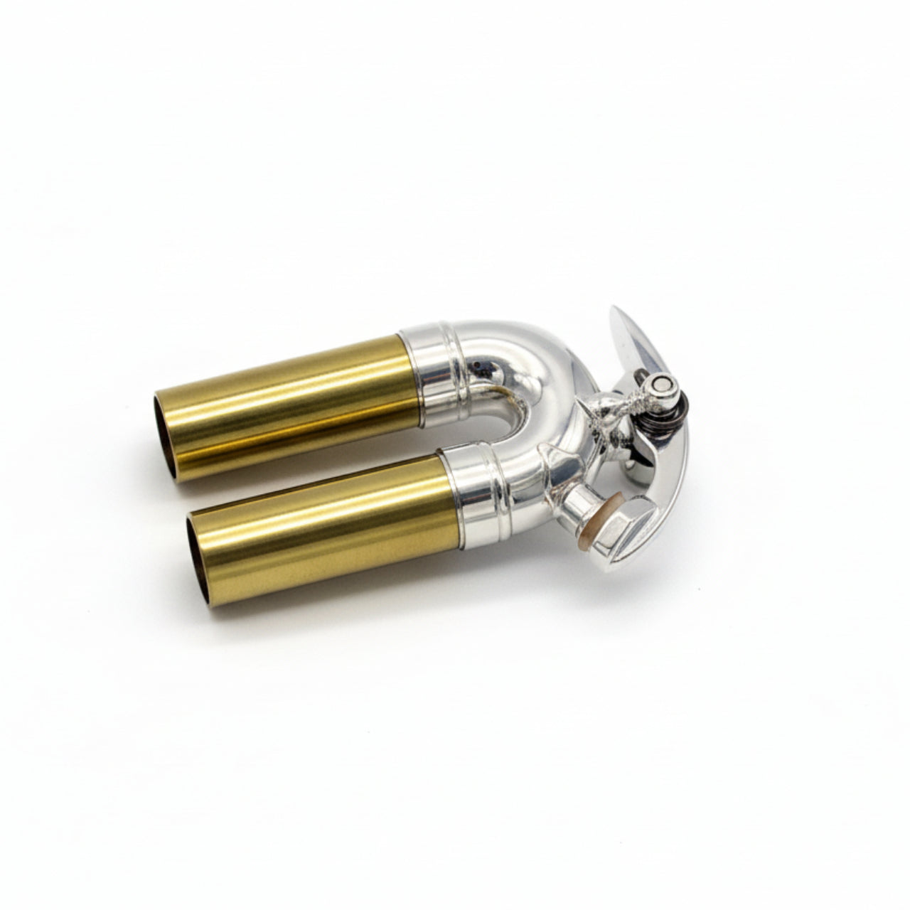 Bach 184S Cornet 3rd Slide Assembly,  End w/ Waterkey, Medium Large Bore, Silver Plated