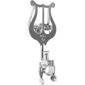 Bach Lyre, Trumpet Clamp on Silver