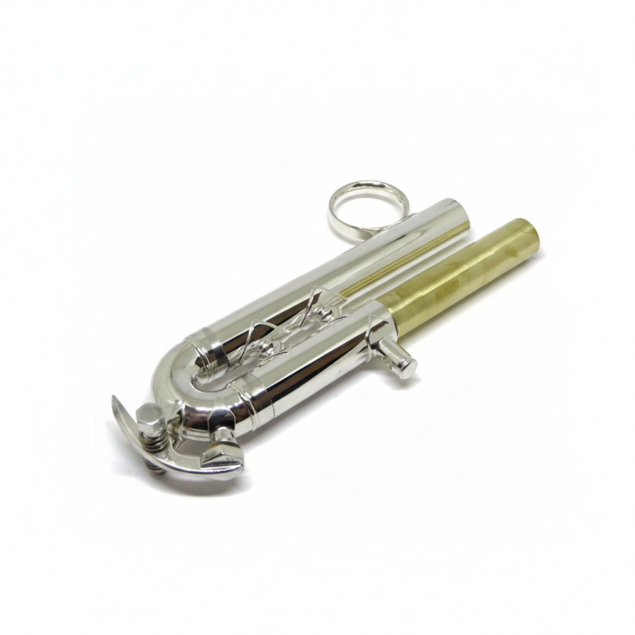 Bach Stradivarius Trumpet 3rd Slide, Standard, Medium Large Bore, Complete (Silver) w/ Waterkey
