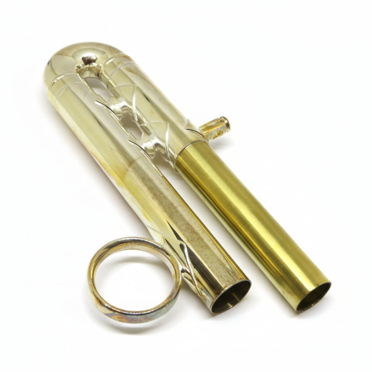 Bach Stradivarius Bb Trumpet 3rd Slide Assembly, Standard, Medium Large Bore, Complete (Silver)