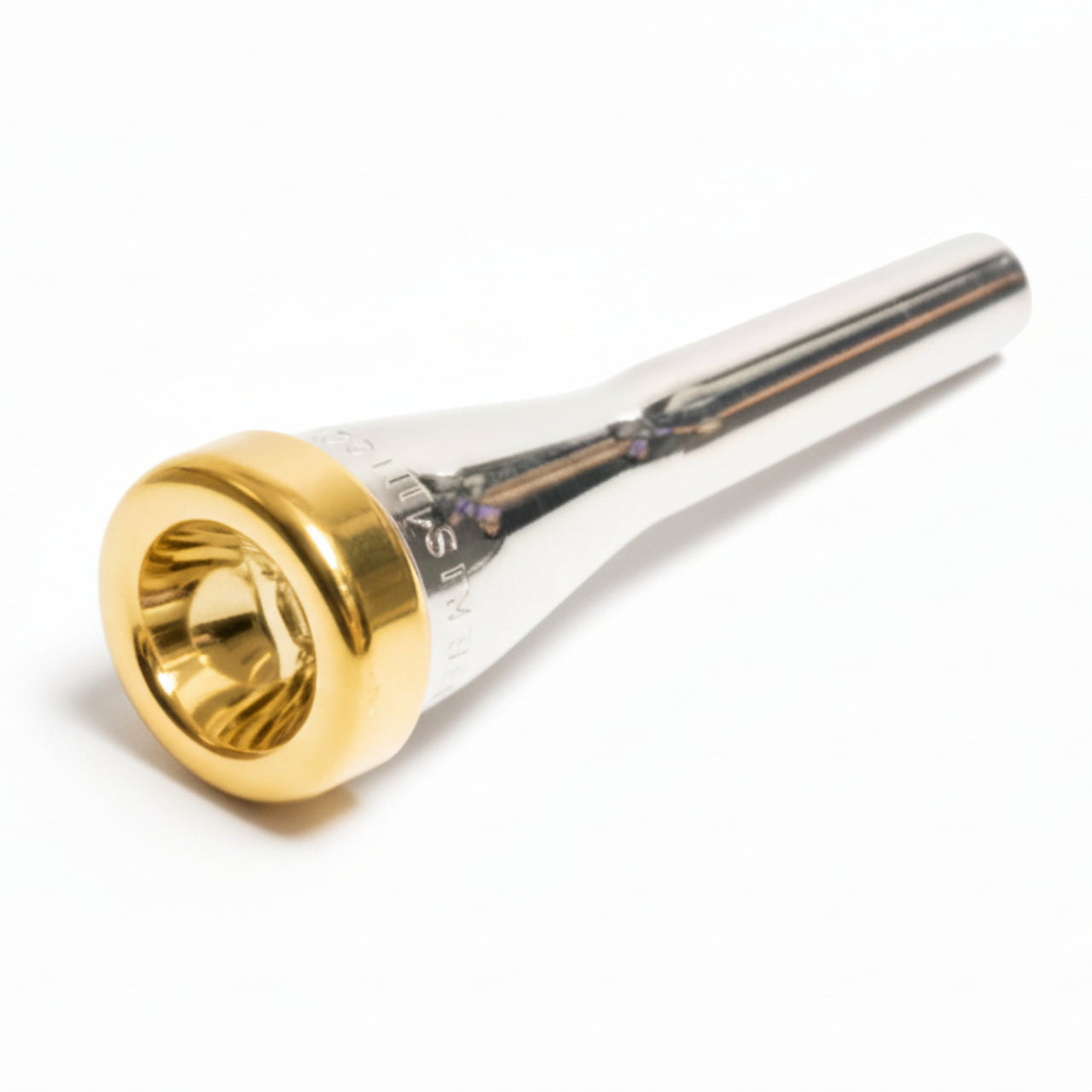 Denis Wick heavy top trumpet mouthpiece, gold plated rim