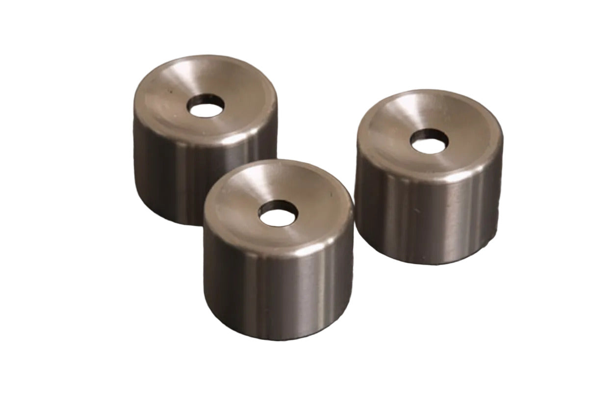 High Profile Bottom Caps, Yamaha (Stainless Steel)