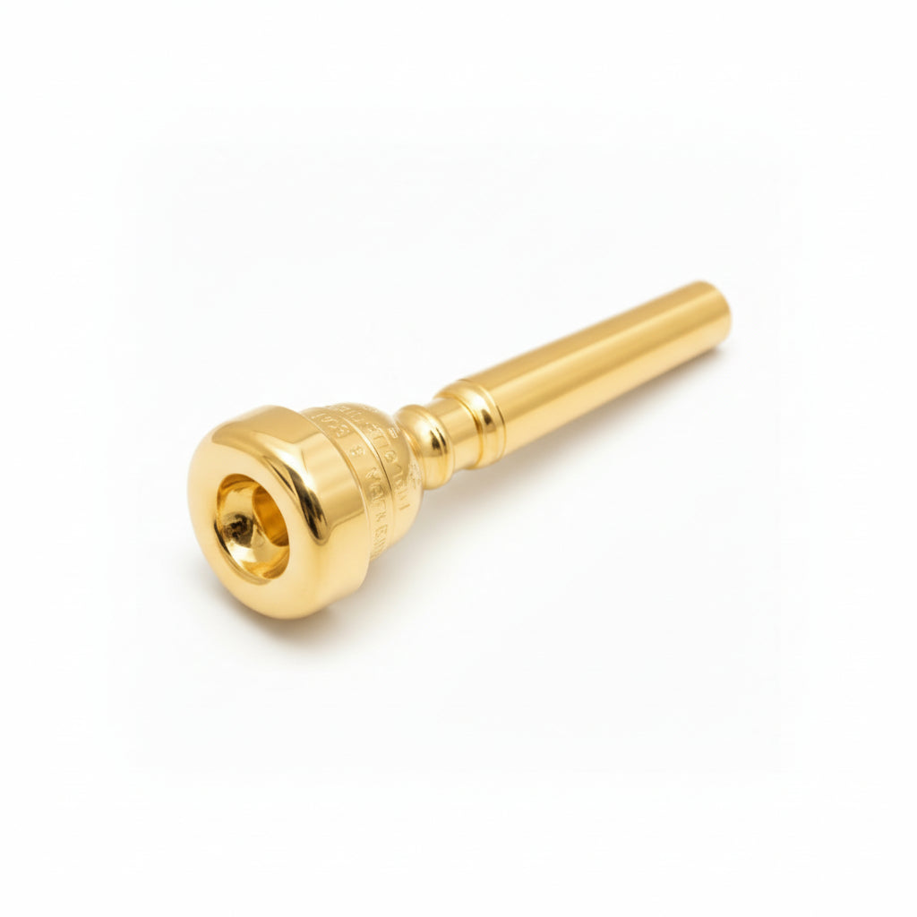 Parduba Double Cup Trumpet Mouthpiece, gold plated