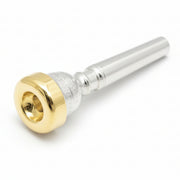 Parduba Double Cup Trumpet Mouthpiece, gold plated rim